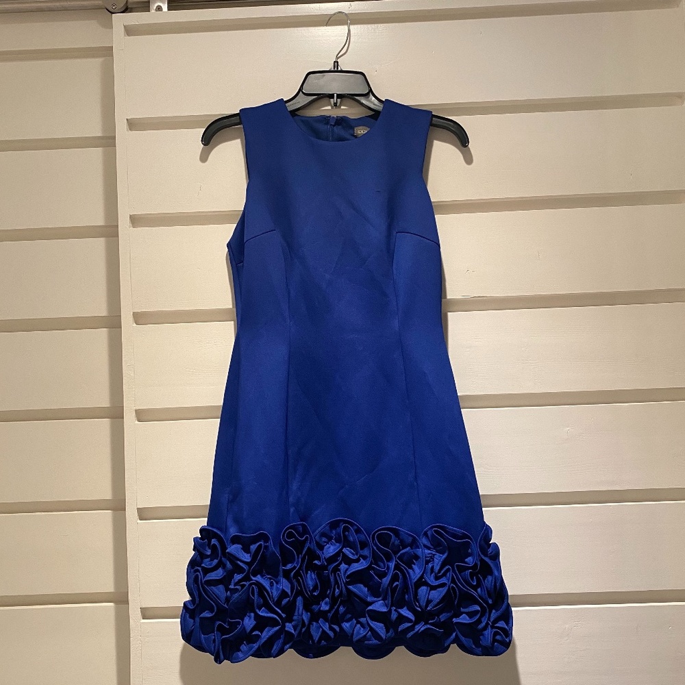 Donna Ricco Ruffle Hem Sleeveless Dress NWT